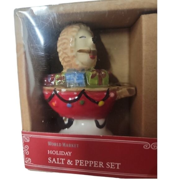 Holiday Salt & Pepper Set New in Box - Picture 3 of 3